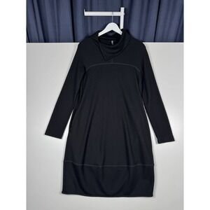 Oska Black Wool Longsleeve Dress - Women's size 1